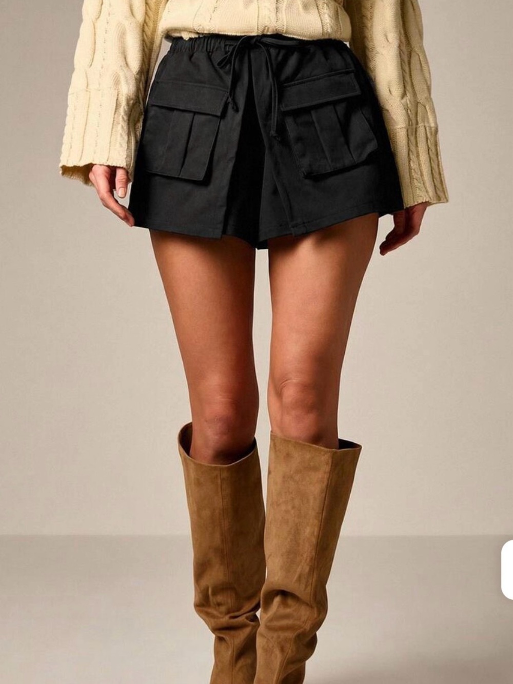 This KBB by KAHLANA "The Cargo Skort" features a high-waisted design Size S NWT - Picture 2 of 7